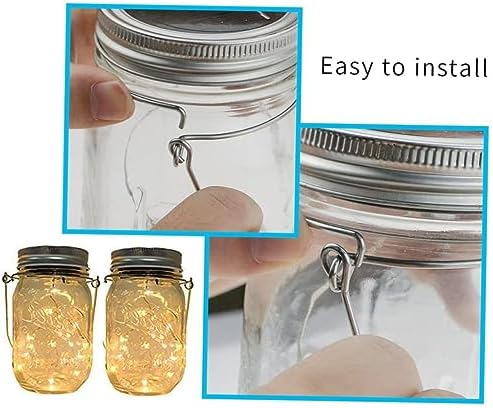 HOLIDYOYO 10pcs Stainless Steel Mason Jar Handles 1