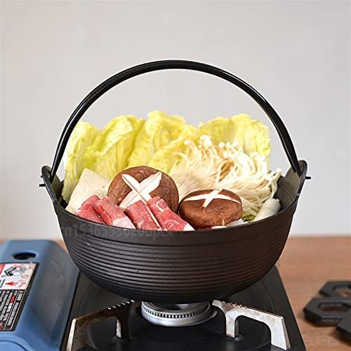 Stock Pot with Wooden Cover Portable Multi-Function Cookware