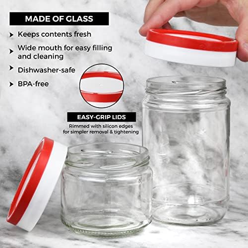 Tribello 22 Oz Wide Mouth Mason Jars 6-Pack 1