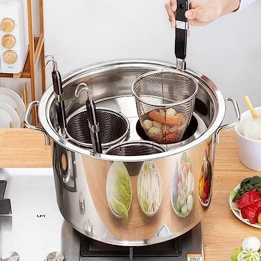 Bingwang Pasta Cooker Set with Strainer Basket