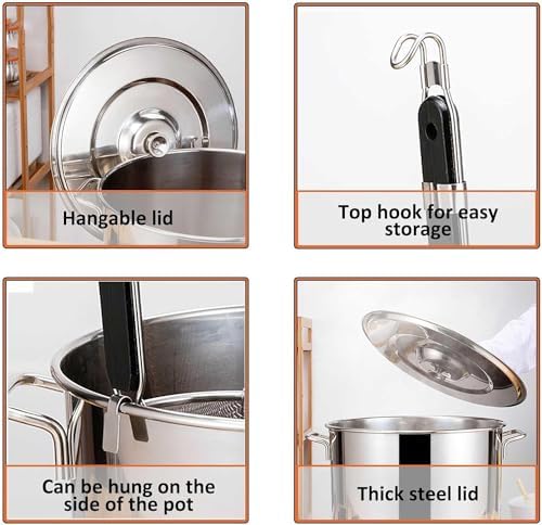 AttreX Pasta Cooker Set with 4 Strainer Baskets