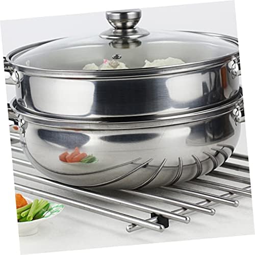 GRIRIW 3 Layer Steam Pot Multifunctional Steamer