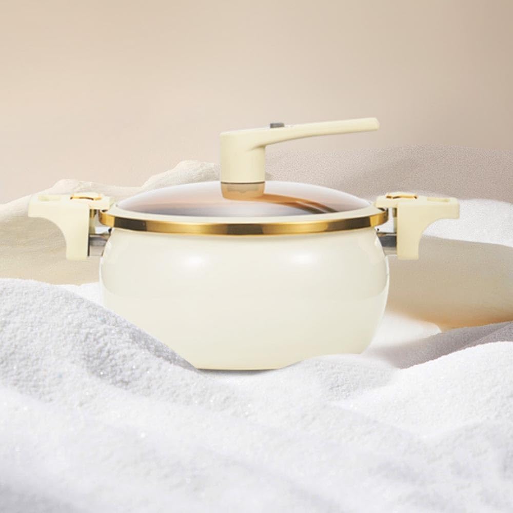 Modern Stock Pot with Glass Lid and Non-Stick Coating