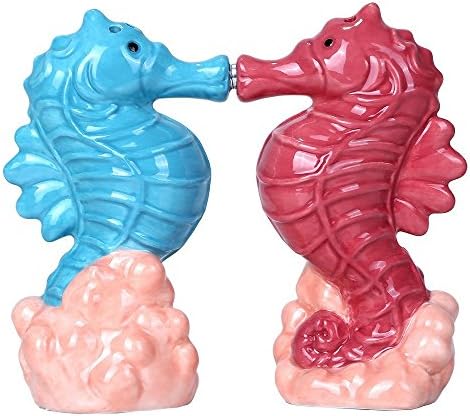 Pacific Giftware Seahorses Ceramic Salt Pepper Shaker Set