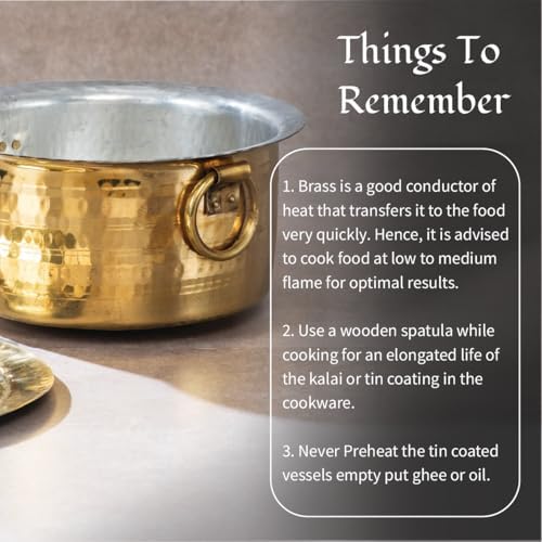 P-TAL Brass Stock Pot with Lid 1 Quart