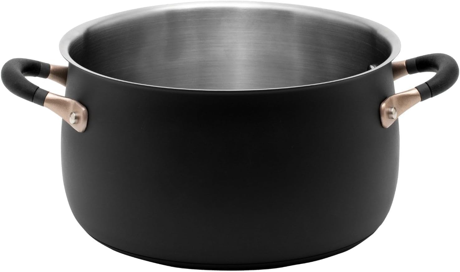 Meyer Matte Black Stockpot 65 Qt Induction Safe