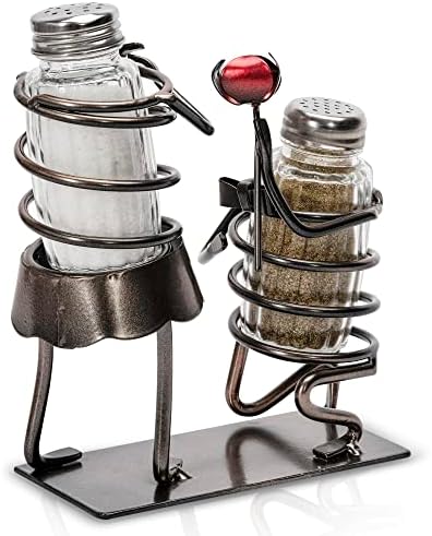 Made Easy Kit Salt and Pepper Shaker Set with Rack