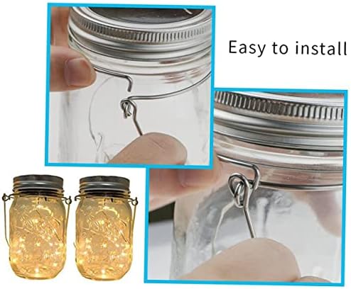 BESTOYARD 10PCS Mason Jar Hanger with Wire Handles
