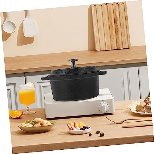 BRIGHTFUFU Dual Handle Stockpot with Lid and Steamer Function