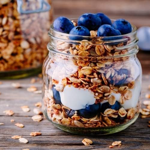 QAPPDA 8 oz Mason Jars with Silver Lids Set of 30