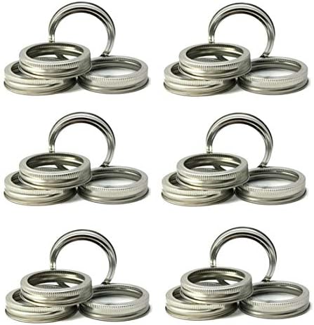 SUCOHANS Durable Rustproof Canning Jar Bands Set of 24