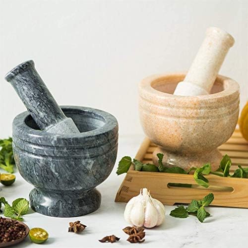 KJLY Marble Pestle Mortar Set Durable Kitchen Tool