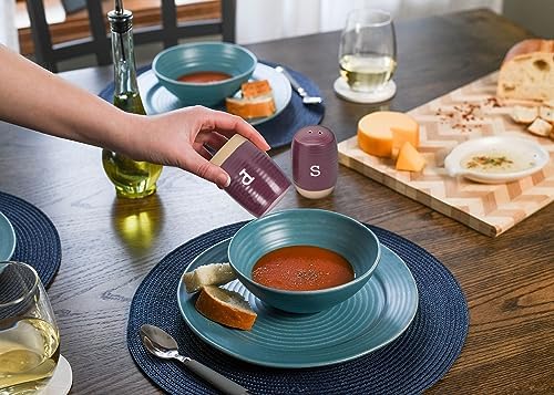 Nat Jules Deep Wine Red Salt and Pepper Shaker Set 2 Piece
