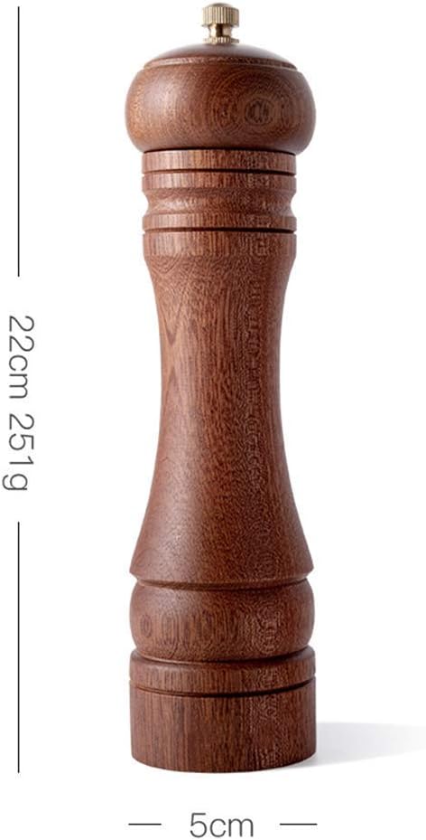 sdneNest Adjustable Wooden Salt and Pepper Mill Set