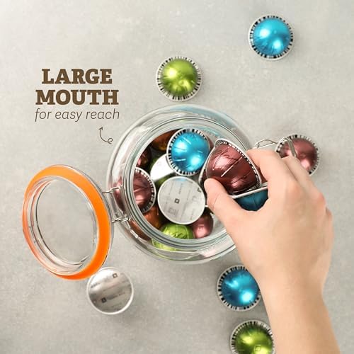KitchenToolz Gallon Glass Jar with Hinged Lids - Pack of 2