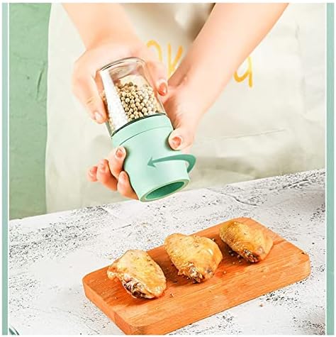 INKTUS 2pcs Salt Pepper Mill Set - Spices Herbs Grinder