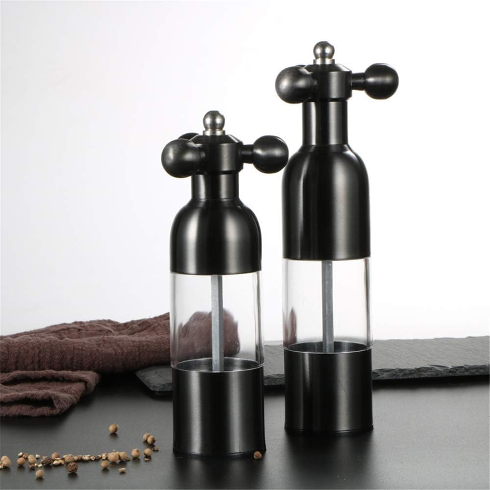 Stainless Steel Salt Pepper Grinder Set 2PC Adjustable Coarse Grind