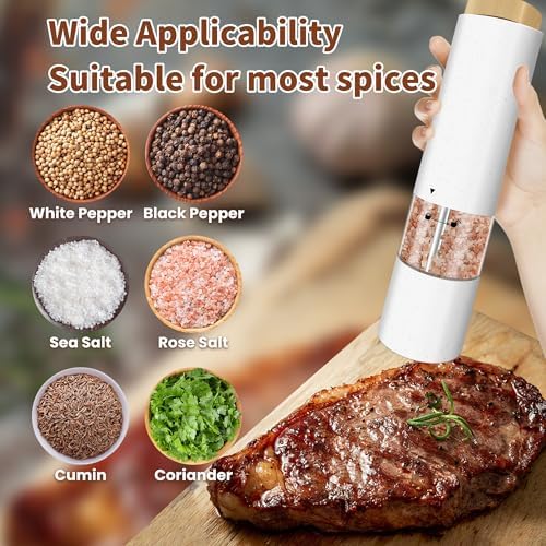 AmaCielo Electric Salt and Pepper Shaker Set 2pcs