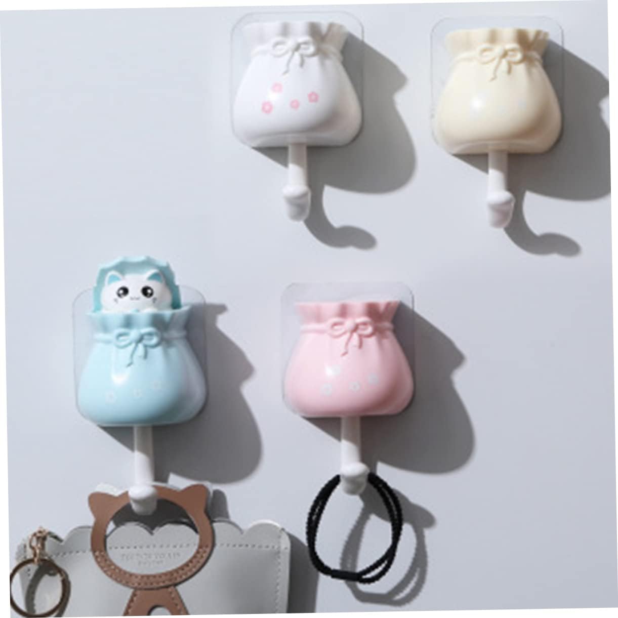PRETYZOOM 3pcs Suction Cup Wall Hooks No Drill