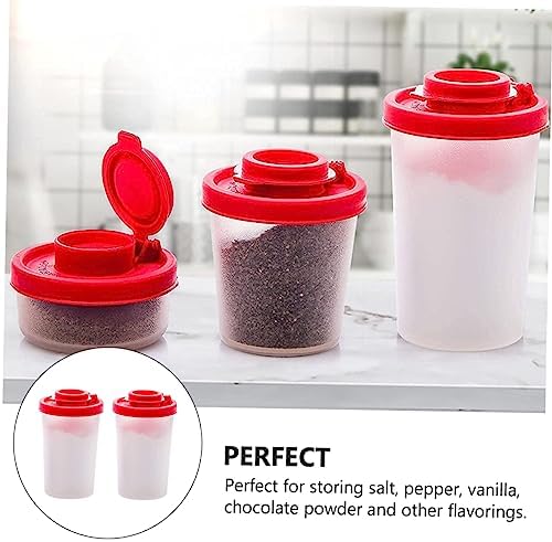HAKIDZEL 2pcs Portable Seasoning Bottle Salt Pepper Shaker Set