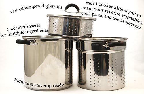 ExcelSteel 12 Qt Multifunction Pasta Cooker