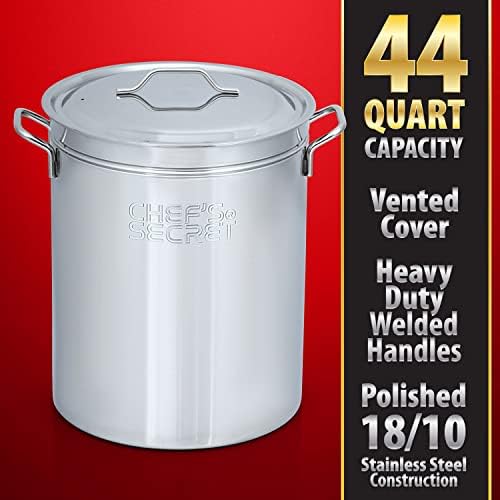 Chefs Secret 44 Quart Stockpot with Basket