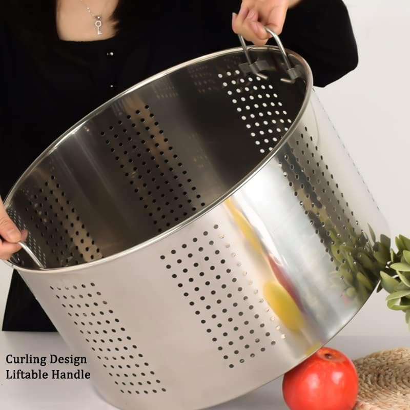 AIZYR 27QT Stainless Steel Stock Pot with Basket and Lid