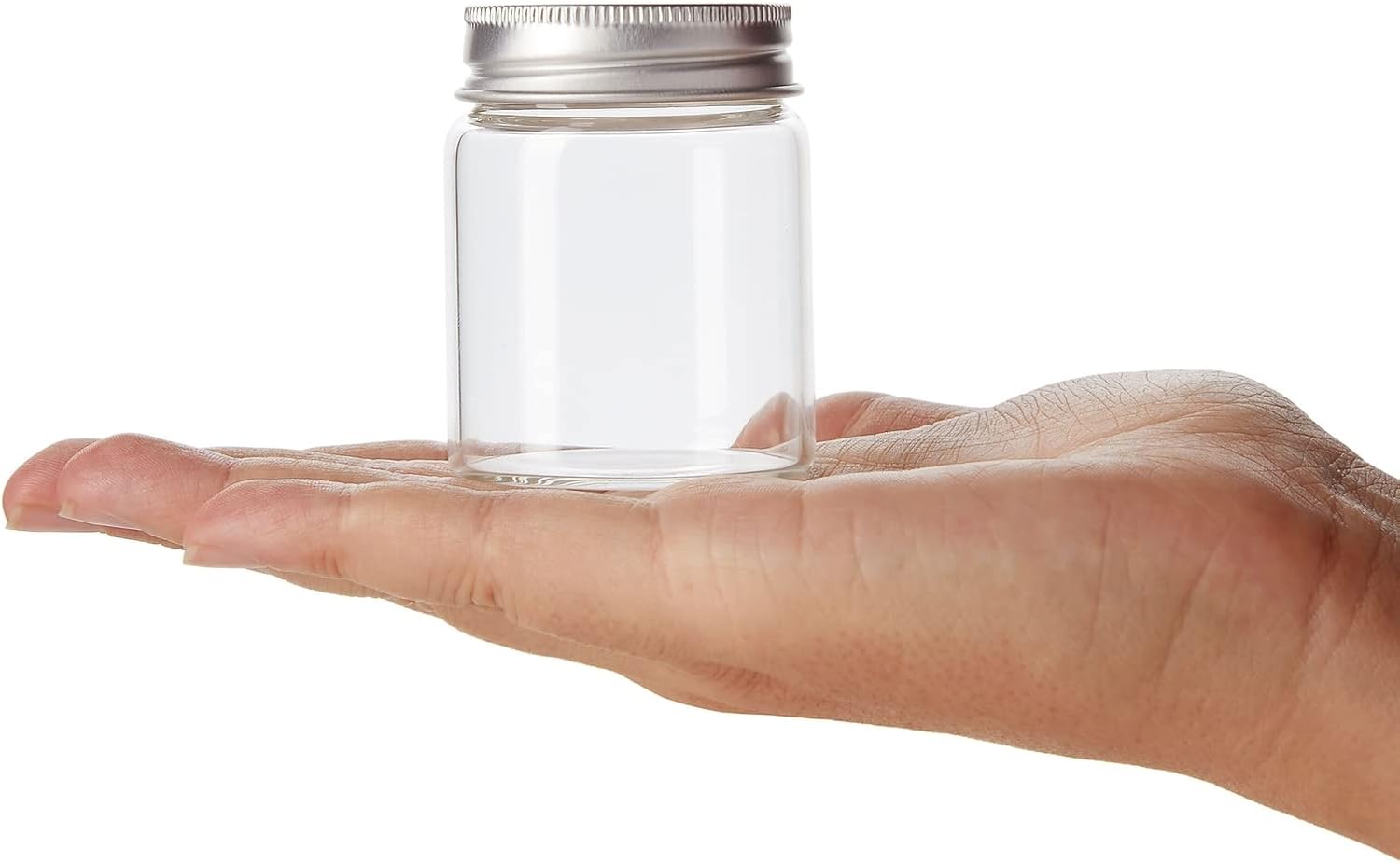 Juvale Mini Glass Jars with Lids - 5 Pack 17 oz