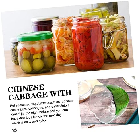 Japanese Style Glass Pickle Jar with Lids