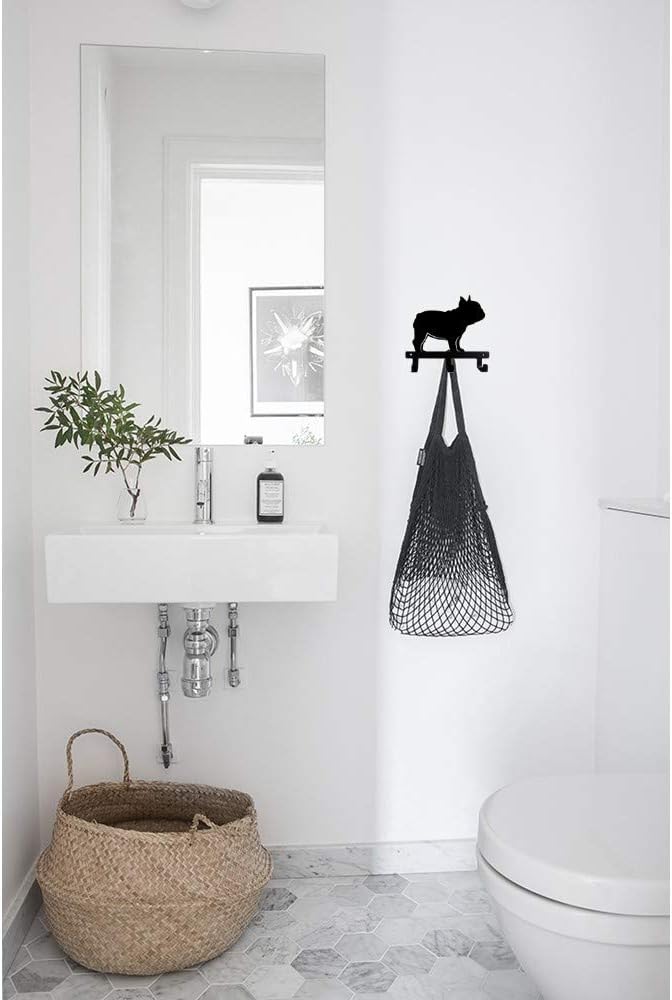 Fit Frenchie French Bulldog Wall Hook for Towels and Keys