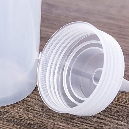 1 Piece Plastic Squeeze Condiment Bottle with Twist On Cap - 12 Oz White