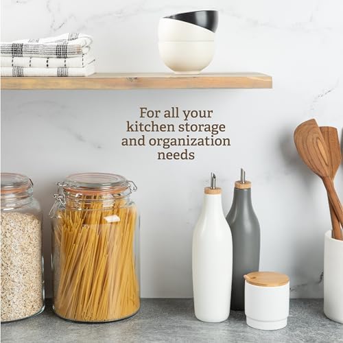 KitchenToolz Gallon Glass Jar with Hinged Lids - Pack of 2