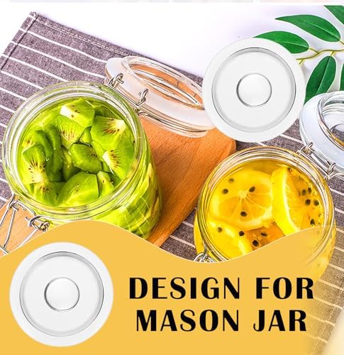 9 Pack Clear Glass Fermentation Weights for Mason Jars