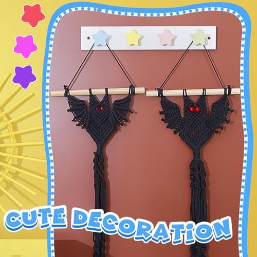 Suzile 2 Pcs Wall Hooks for Kids Coat Rack
