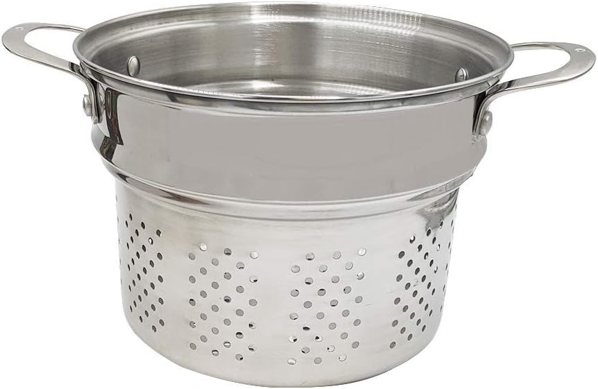 Swiss Diamond 3-in-1 Stainless Steel Cookware Set with Strainer and Steamer