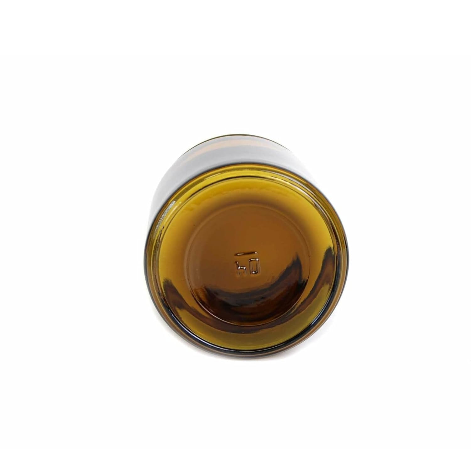 16 oz Amber Glass Jar with Black Cap