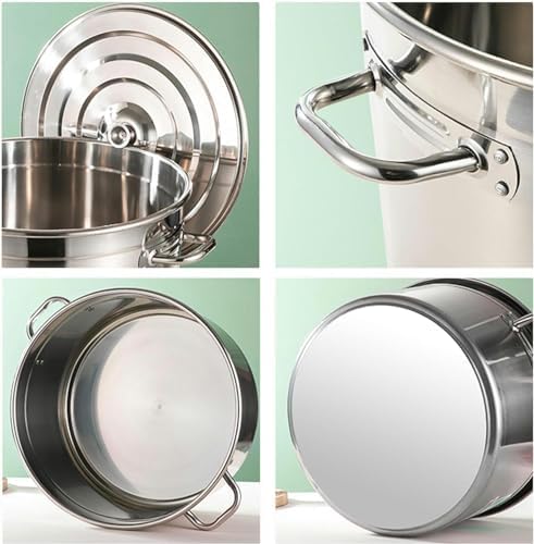 DAOUXIAOSP 45cm 4 Holes Pasta Pot with Strainer Basket 1