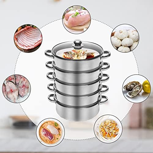 Kangten 5 Tier Stock Pot and Steamer Set