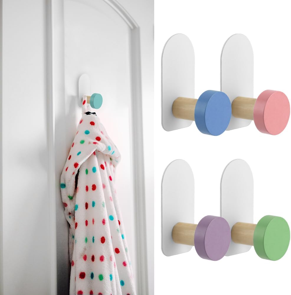 SYCOOVEN 5 Pcs Cartoon Wall Coat Hooks