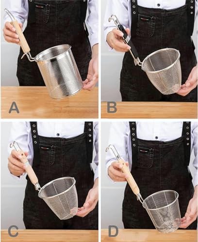 Wzglod Stockpots with Lids and Pasta Basket Set 1