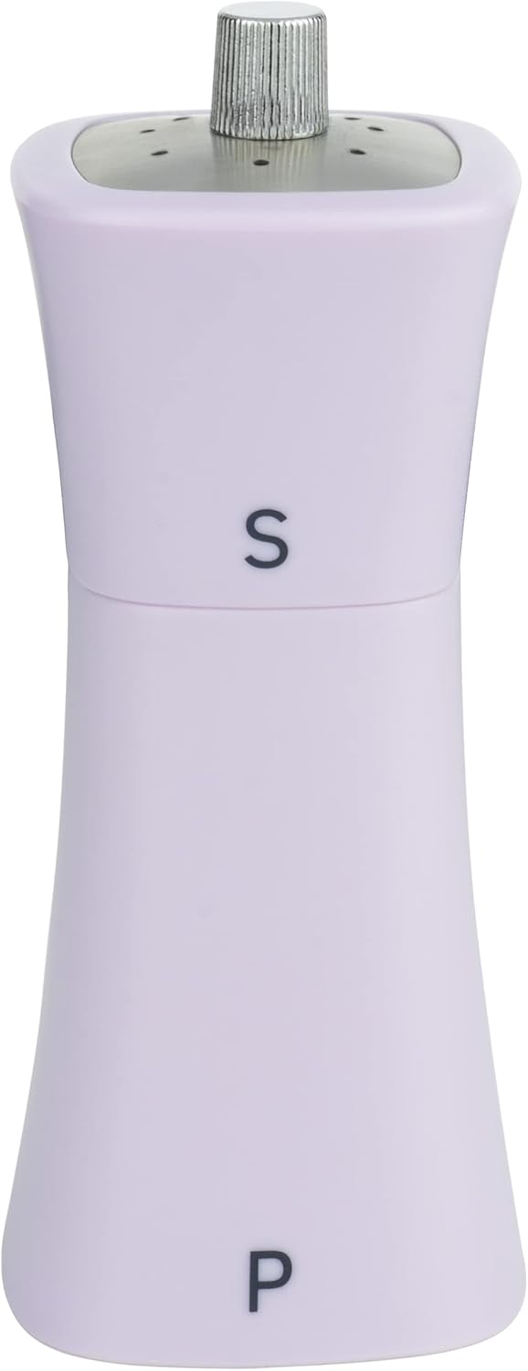 Grunwerg SP-9174PU 2-in-1 Salt Pepper Set Lavender Plastic
