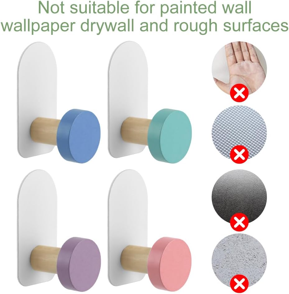 SYCOOVEN 5 Pcs Cartoon Wall Coat Hooks