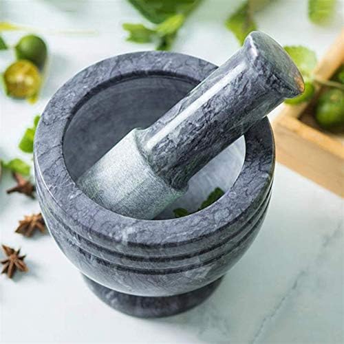 KJLY Marble Pestle Mortar Set Durable Kitchen Tool