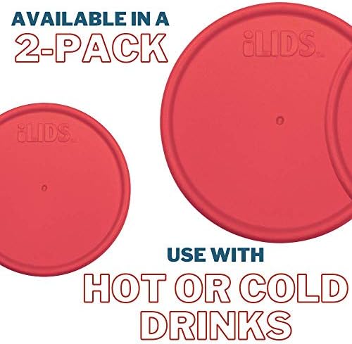 iLIDS Mason Jar Lid Regular Mouth Coral 2-Pack