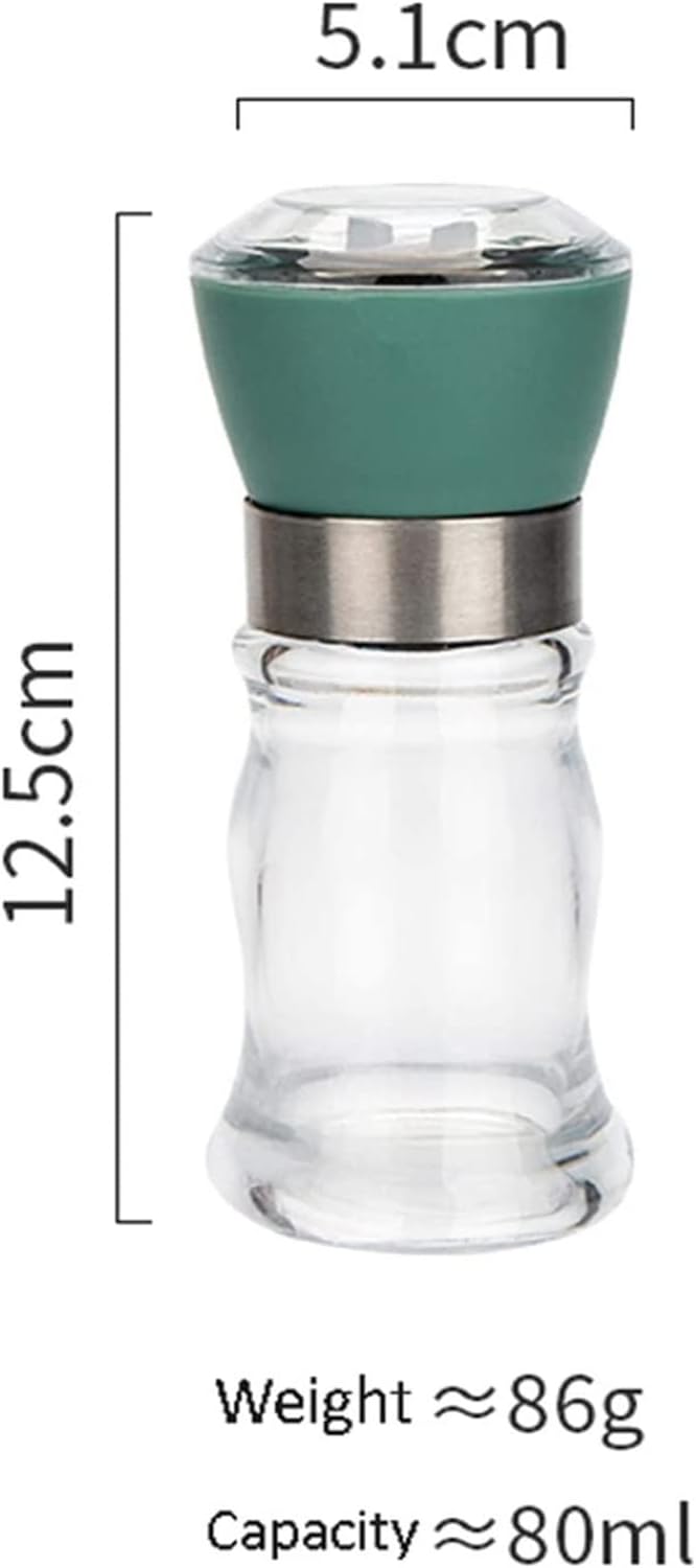 INKTUS 2pcs Adjustable Pepper Salt Grinder Set