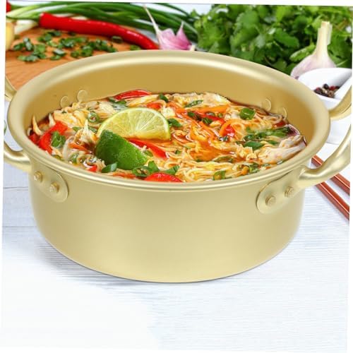 EXHUMKY Korean Ramen Pot Set with Spoon and Chopsticks