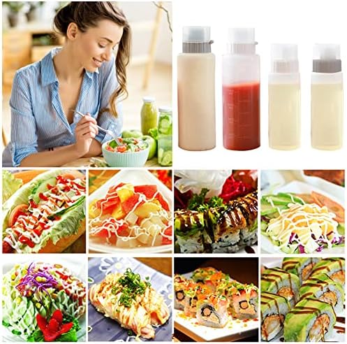 Katutude 5-Hole Condiment Squeeze Bottle 175ml with Leak Proof Cap