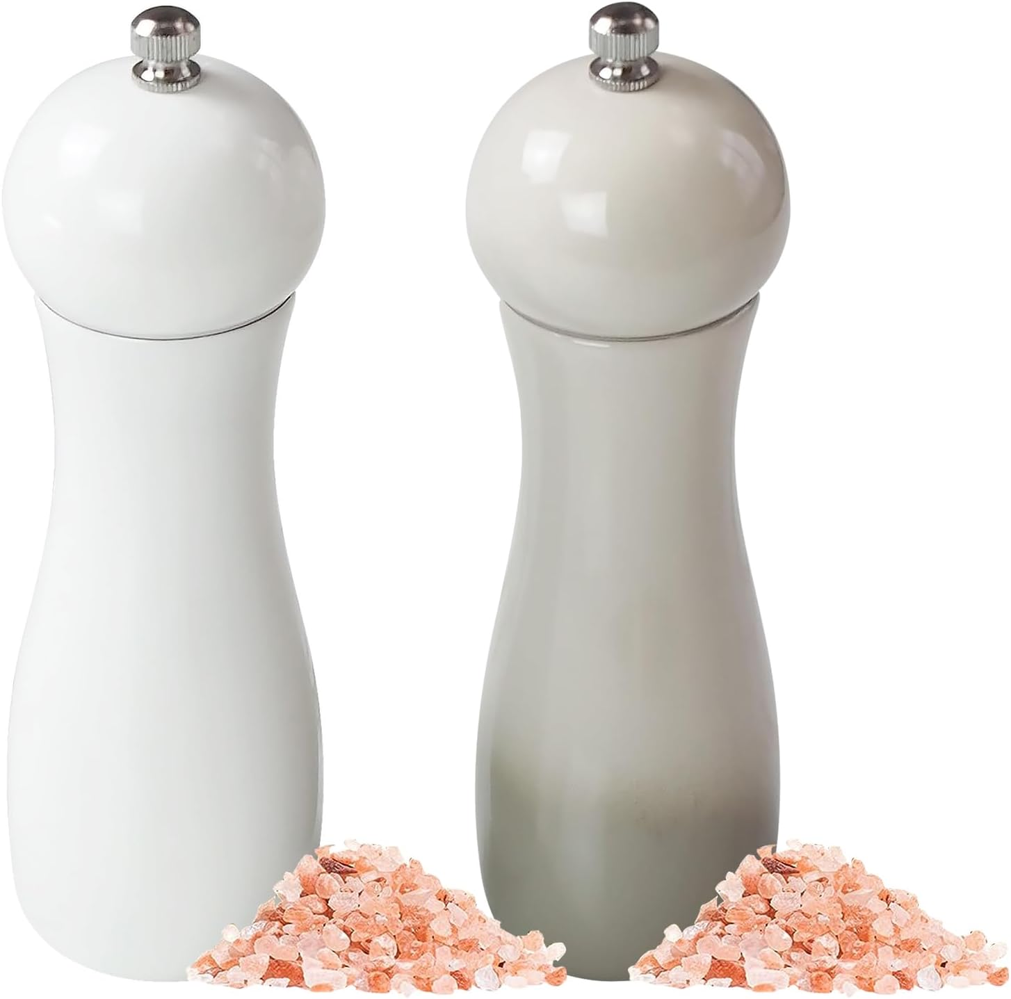 SHIKORI Manual Wooden Salt and Pepper Mills Set