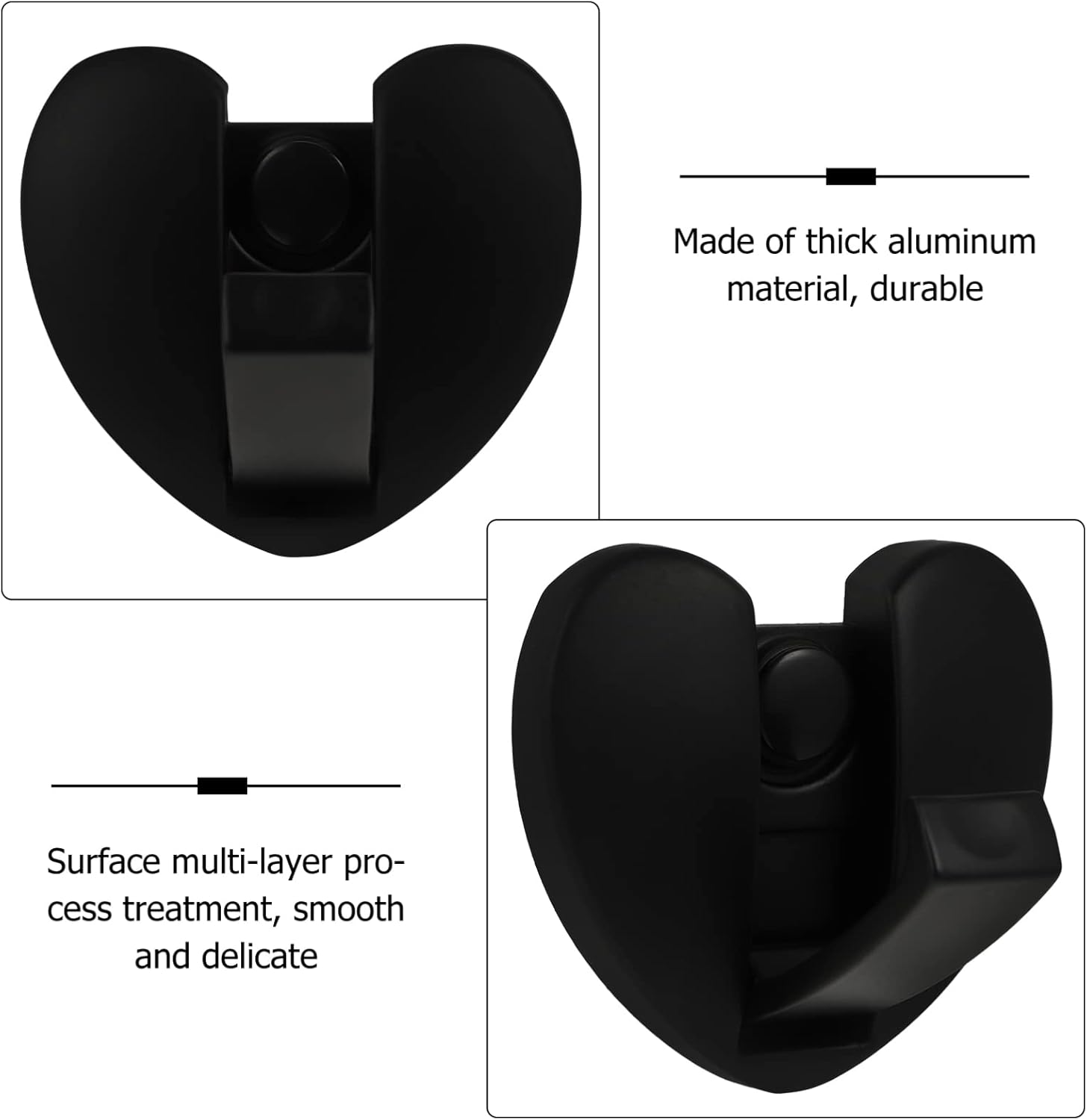Foldable Heart Shaped Wall Mount Coat Hook
