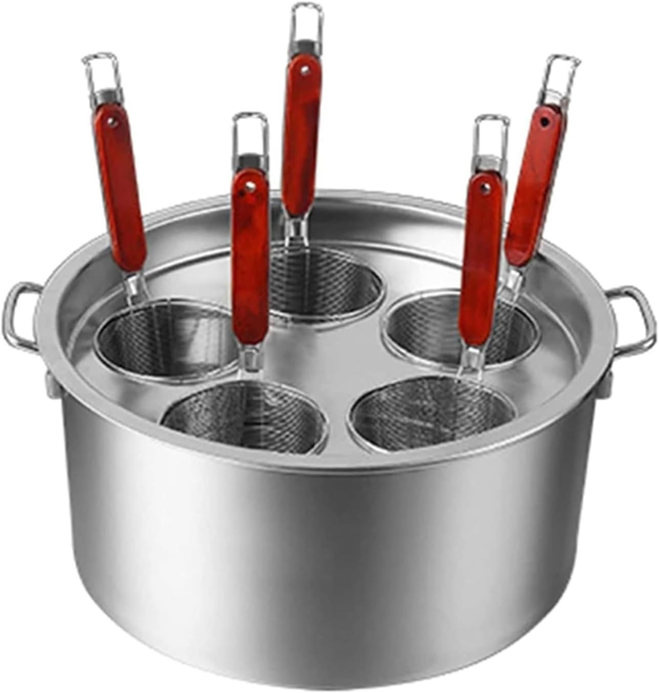 Buokaiw 5-Piece Pasta Cooker with Strainer Set